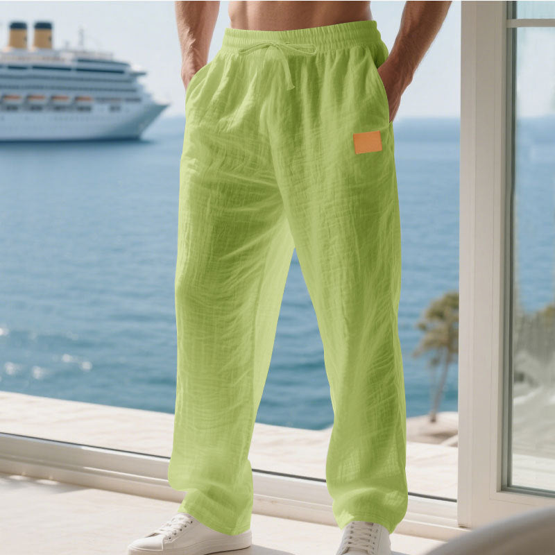 Herren Bequeme und luftige Sommerhose aus leichtem Leinenmaterial Echoarchiv