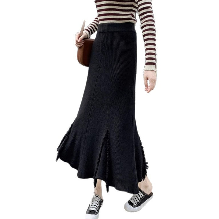 Damen Eleganter und schicker Split Maxirock Echo Archiv