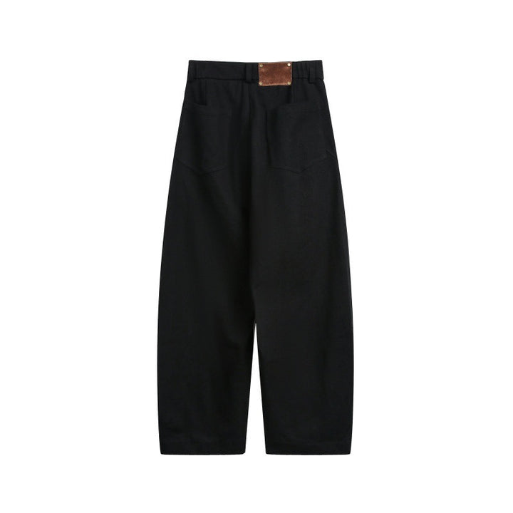 Unisex Weite Cropped-Cargohose mit hoher Taille und Utility-Taschen Echo Archiv