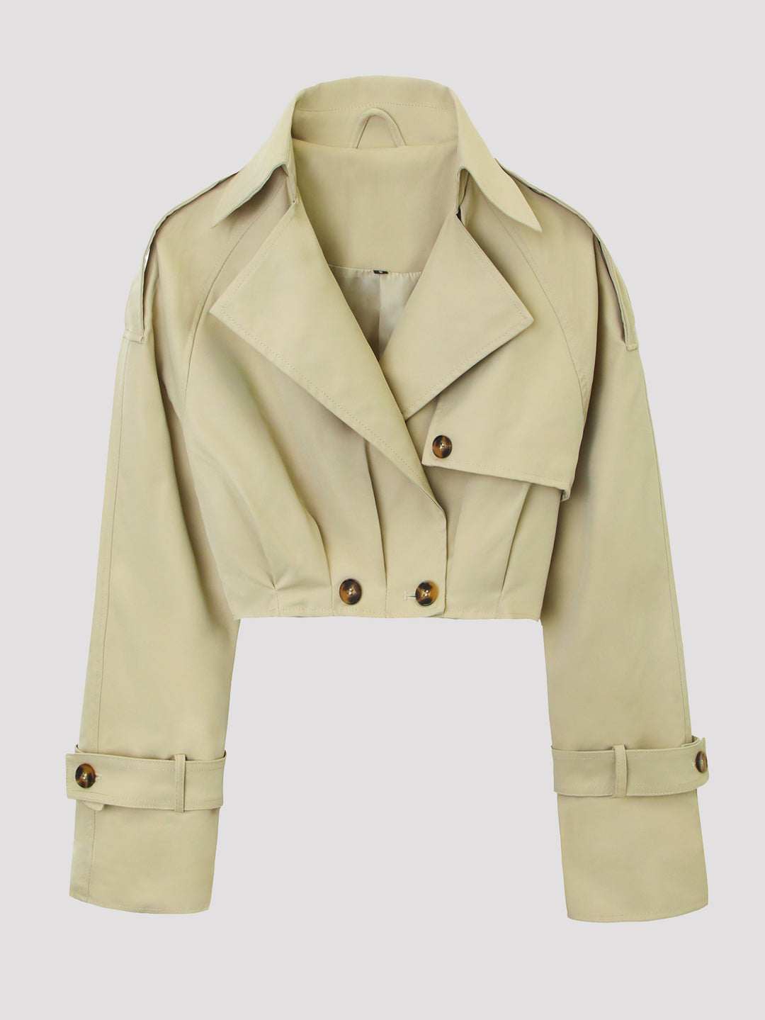 Damen Modische Cropped Trenchcoatjacke Echo Archiv