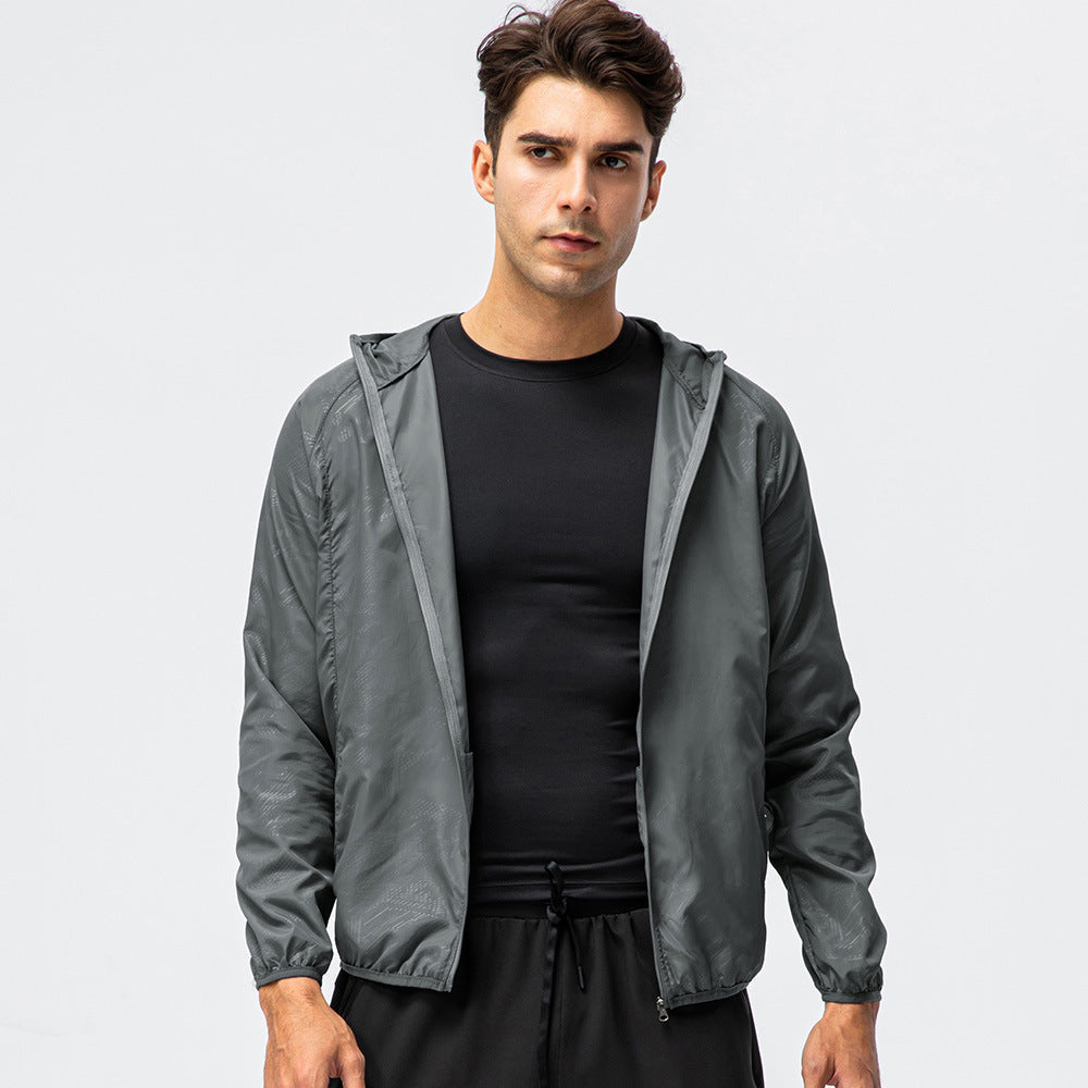 Herren Leichte Laufjacke mit Atmungsaktiven Eigenschaften und Reflektierendem Design Echoarchiv
