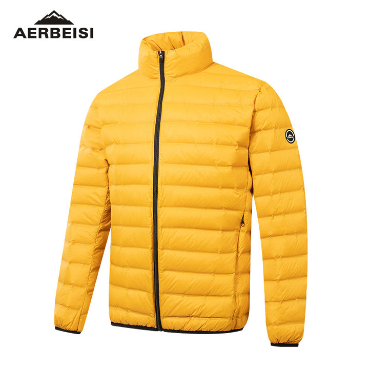 Herren ultraleichte Stepp-Daunenjacke mit Stehkragen Echoarchiv