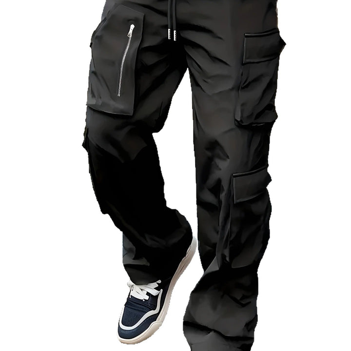 Herren Multifunktionale Cargohose mit großen Klapp‑ und Reißverschlusstaschen sowie Kordelzug Echo Archiv