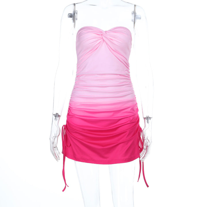 Damen Strandkleid mit Rüschendetail und verstellbaren Trägern Echo Archiv