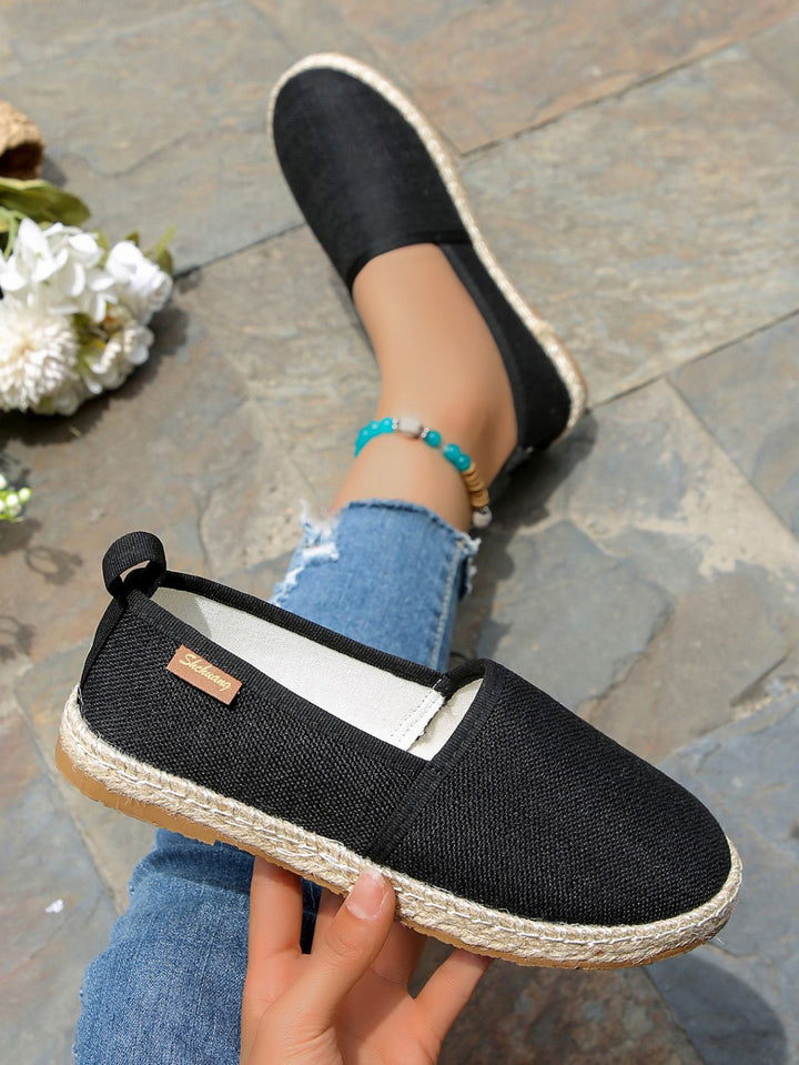 Damen  atmungsaktive Strick-Espadrilles mit geflochtener Jute-Sohle und flexiblem Memory-Fußbett Echo Archiv