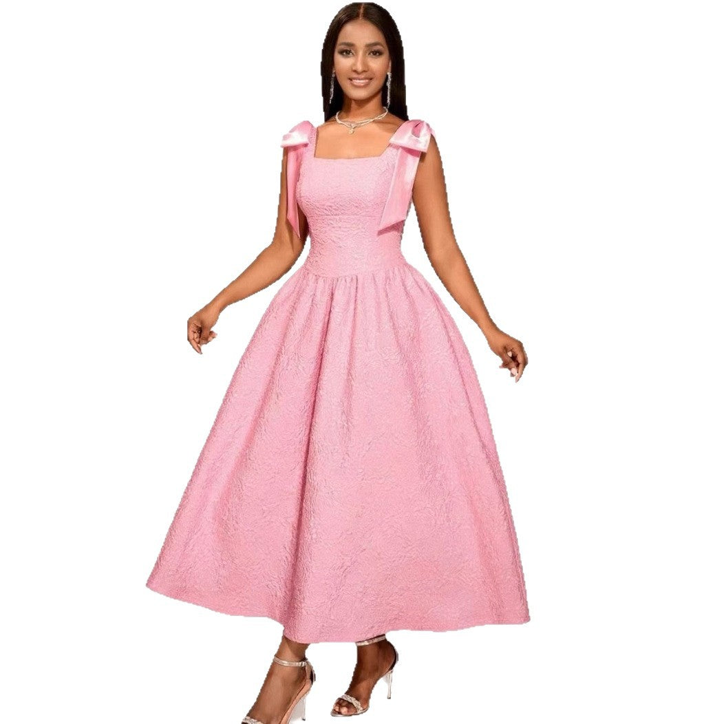 Damen Elegantes Abendkleid mit breiten Satinschleifen Echo Archiv