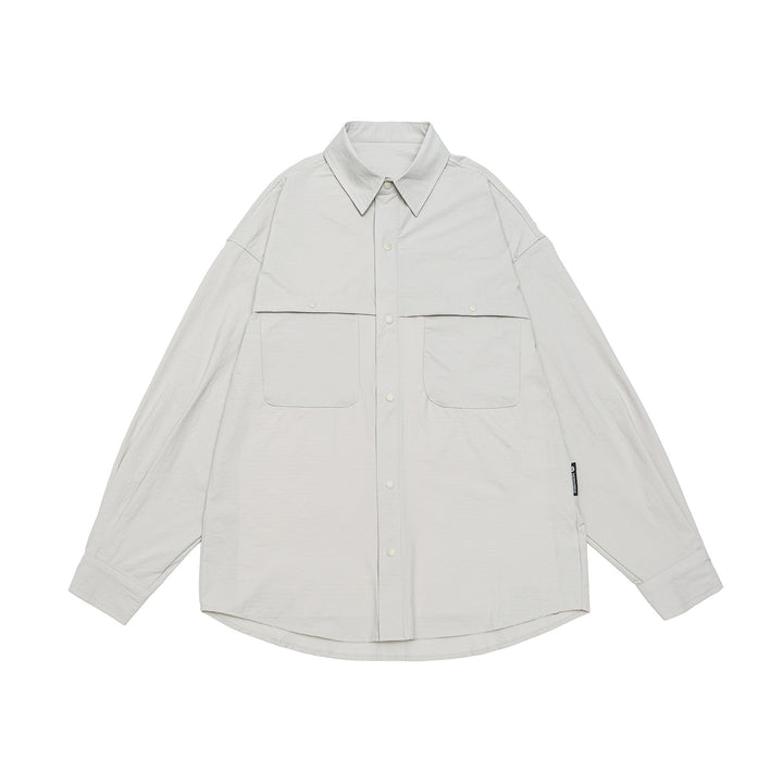 Herren Overshirt-Jacke mit Druckknopffront und doppelten aufgesetzten Taschen Echoarchiv