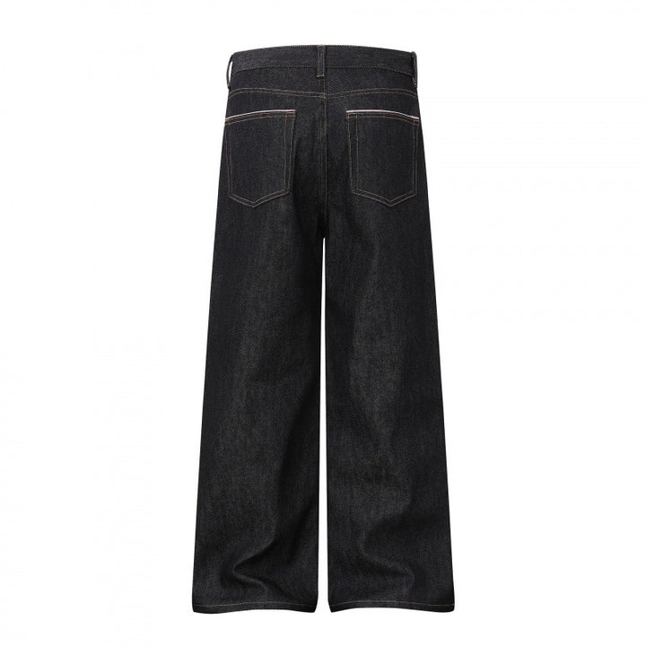 Damen Weite Highwaist-Jeanshose im Balloon-Cut mit weitem Bein und klassischem Taschen-Design Echo Archiv