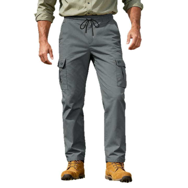 Herren nan robuste Outdoor-Cargohose mit elastischem Tunnelzugbund und aufgesetzten Klappentaschen Echo Archiv