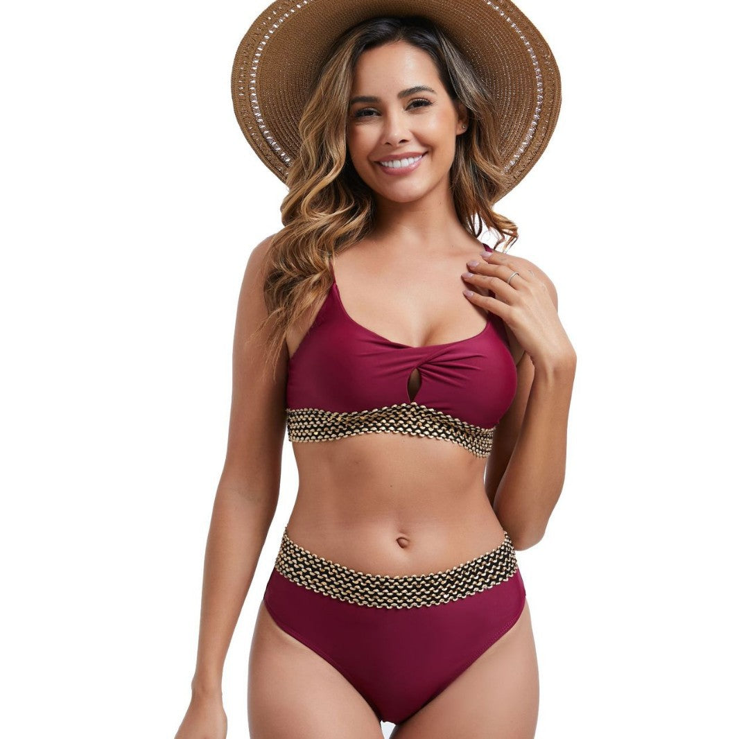 Damen Bikiniset mit kreativem Bund Echo Archiv