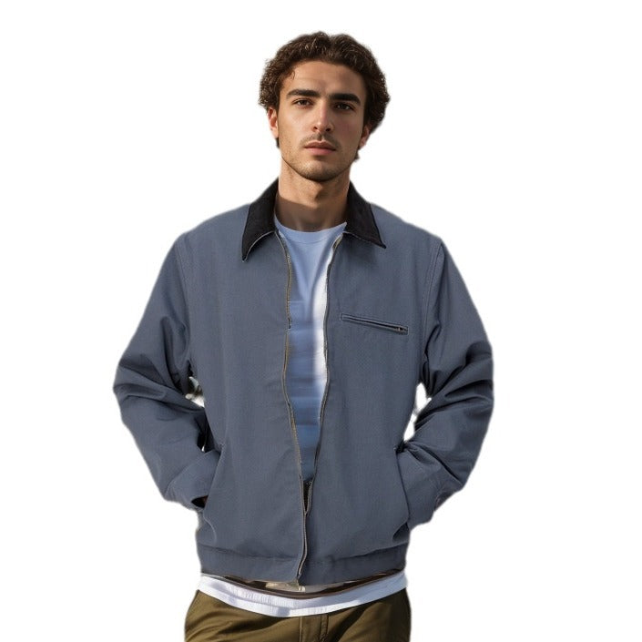 Herren elegante Arbeitsjacke mit praktischen Reißverschlusstaschen Echoarchiv