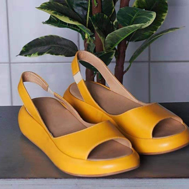 Damen nan Slingback-Pantolette mit ergonomischem Memory-Fußbett und leichter Plateausohle Echo Archiv