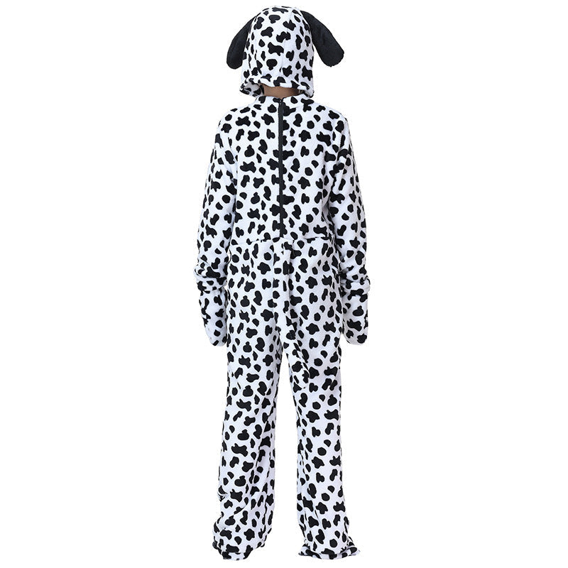 Mädchen Kuschelanzug im Hundedesign mit Ohren und Pfoten Echo Archiv