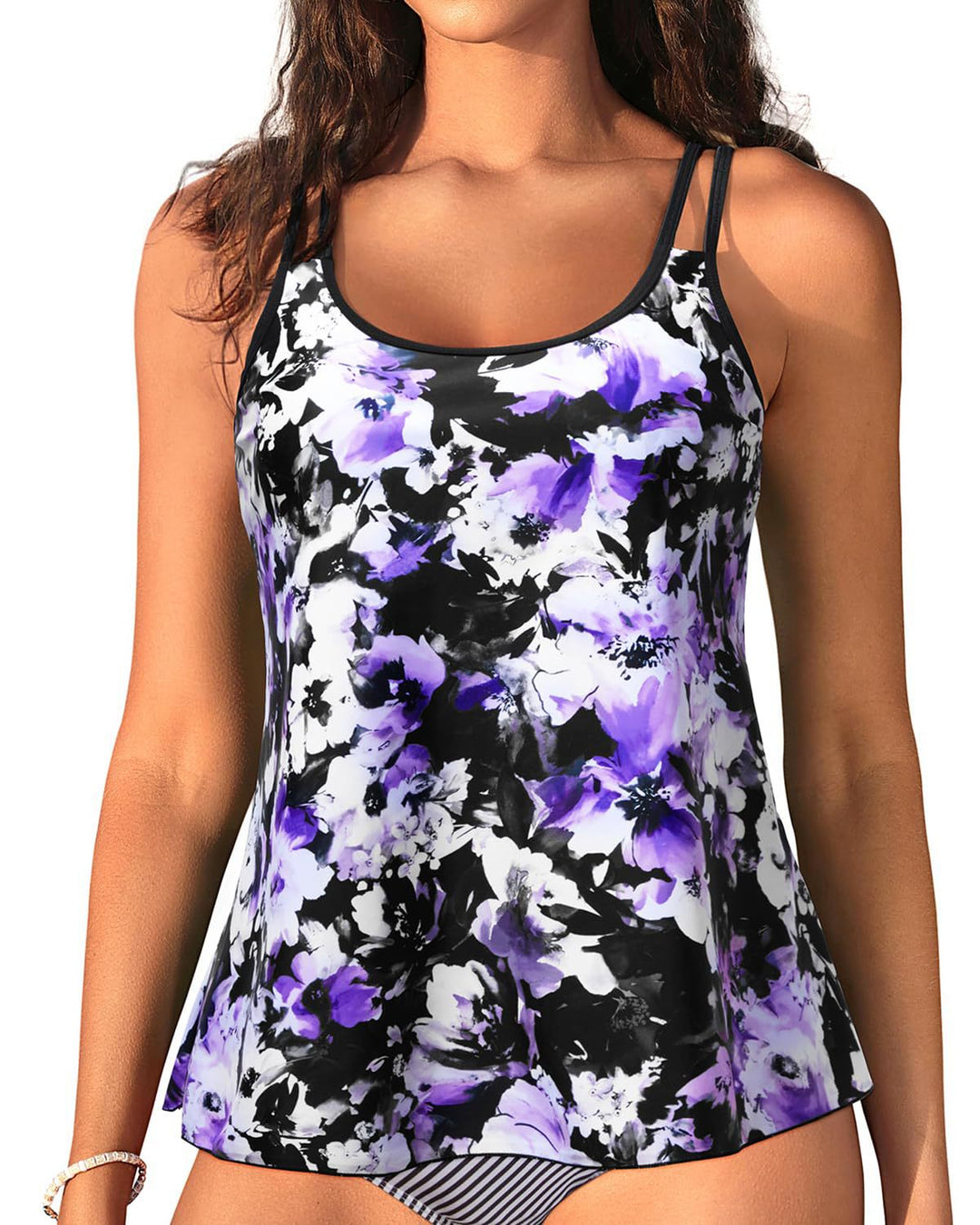 Damen Sportliches Tanktop mit verstellbaren Trägern Echo Archiv