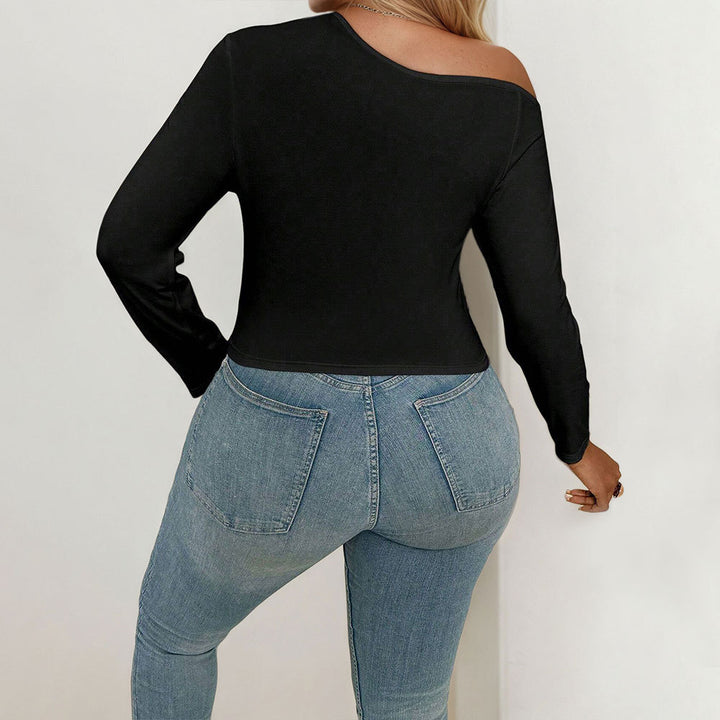 Damen Body mit asymmetrischem Cut-Out und langen Ärmeln Echo Archiv