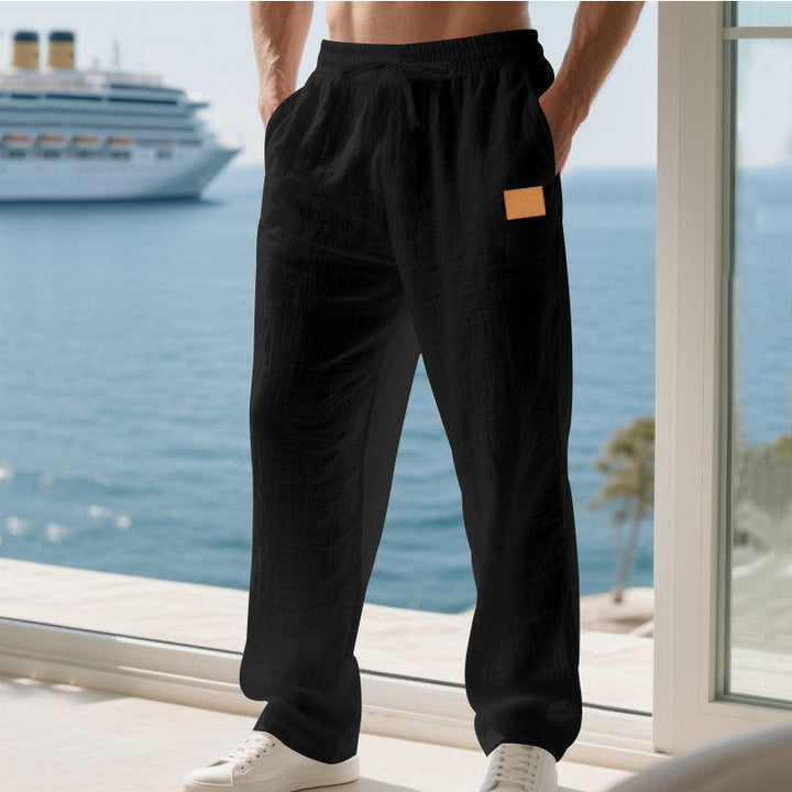 Herren Bequeme und luftige Sommerhose aus leichtem Leinenmaterial Echoarchiv