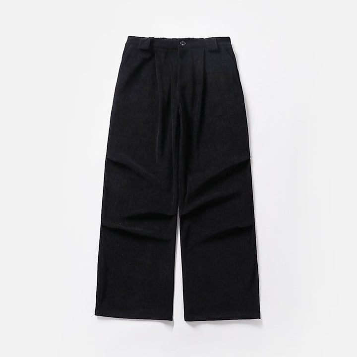 Damen Bundfalten-Hose mit weitem Bein und hoher Taille Echoarchiv