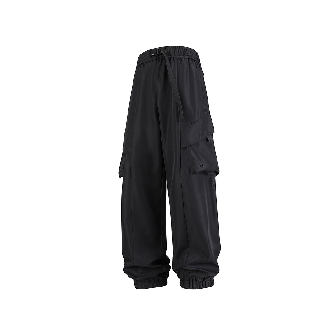 Herren Weite Cargo-Joggerhose mit elastischem Tunnelzugbund, Mehrfachklappentaschen und gerippten Knöcheln Echo Archiv