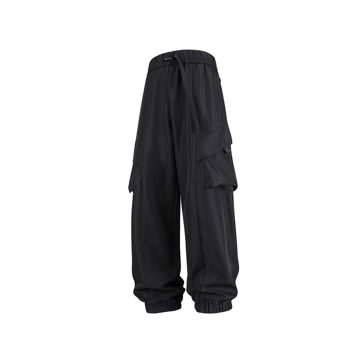 Herren Weite Cargo-Joggerhose mit elastischem Tunnelzugbund, Mehrfachklappentaschen und gerippten Knöcheln Echo Archiv
