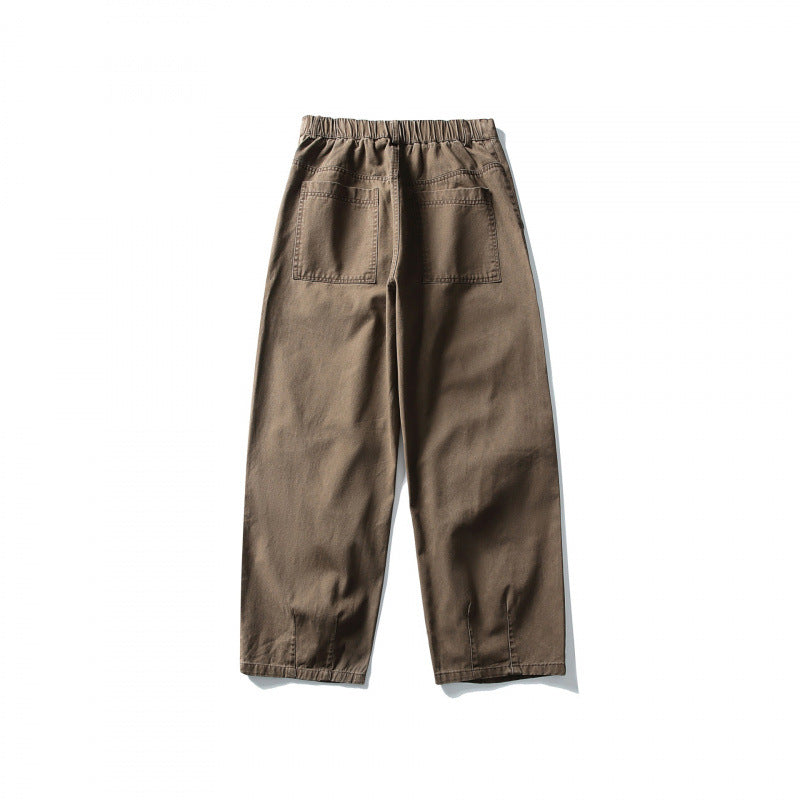 Unisex Weite Utility-Cargo-Hose im Relaxed-Fit mit Knieabnähern und elastischem Saum Echo Archiv