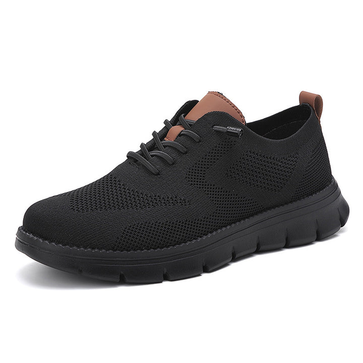 Damen nan gestrickter Derby-Sneaker mit flexibler Rillenlaufsohle und gepolstertem Komfortfußbett Echo Archiv