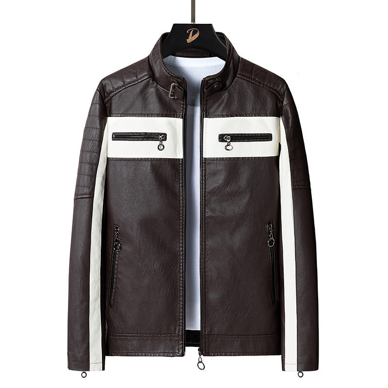 Herren Kunstlederjacke mit modischem Design Echo Archiv