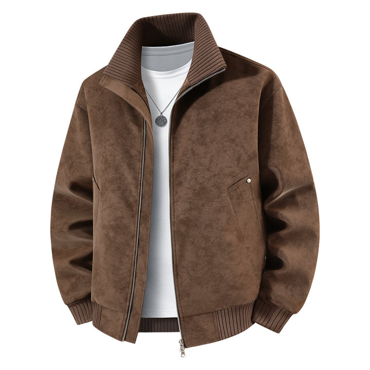 Herren Elegante und stilvolle Kunstlederjacke Echo Archiv