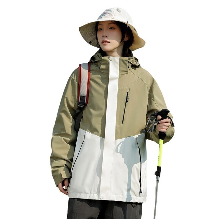 Herren Zweifarbige Wind- und Wasserabweisende Softshelljacke mit Kapuze Echoarchiv