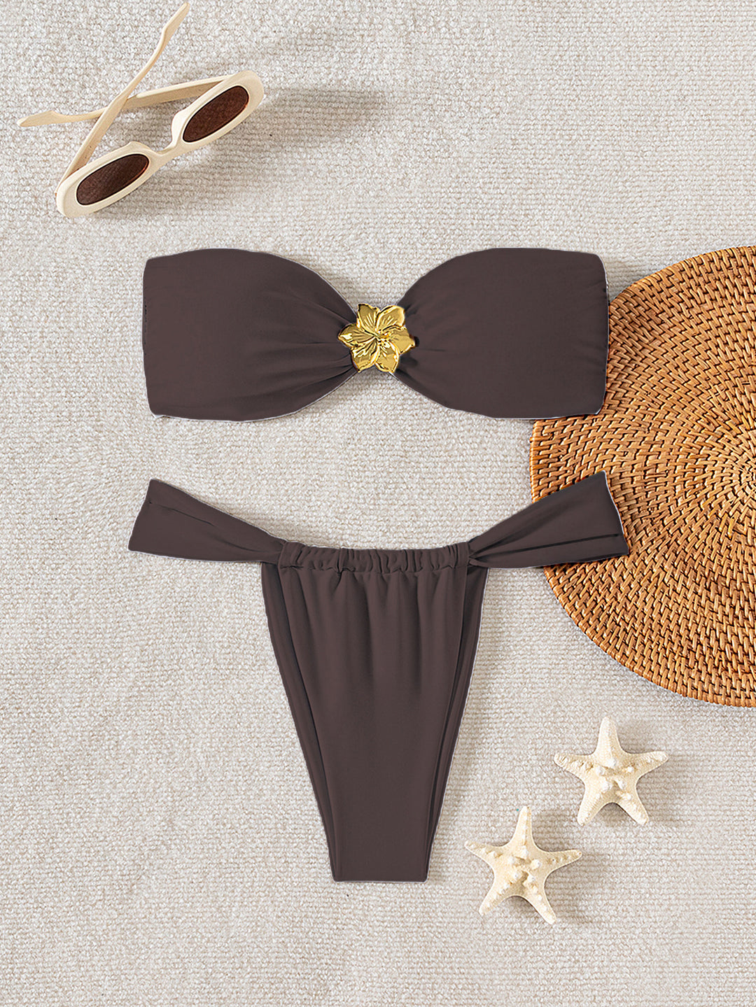 Damen Bandeau-Bikini mit elegantem Verschluss und modischem Design Echo Archiv