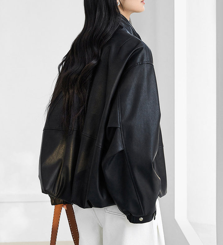 Damen Modische Blousonjacke mit hohem Kragen Echoarchiv