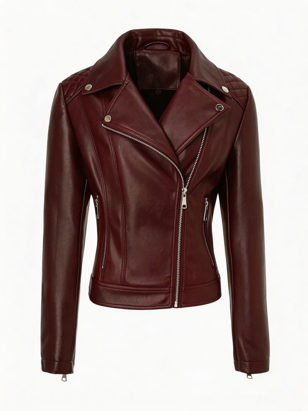 Damen Figurumspielende Kunstlederjacke Echo Archiv