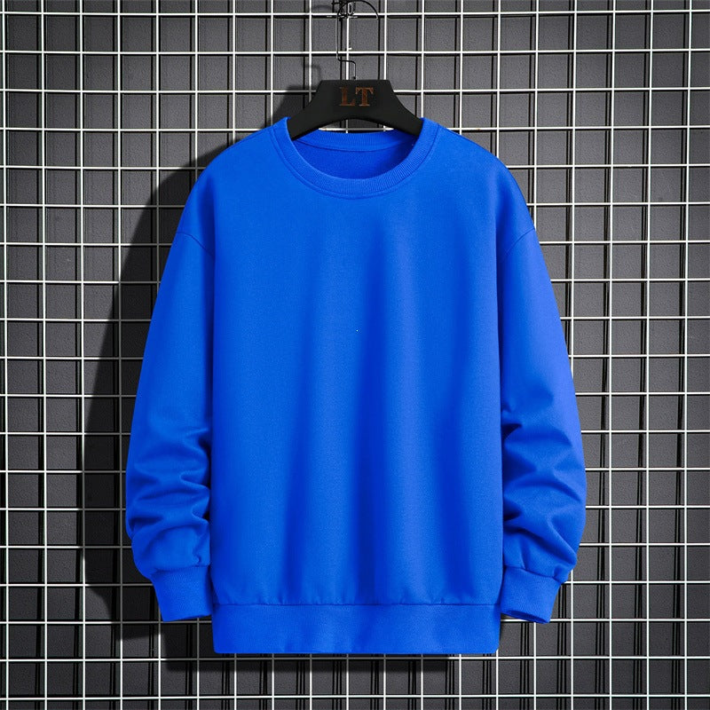 Herren Schlichtes Oversize Rundhals‑Sweatshirt aus schwerer Baumwollmischung mit gerippten Bündchen Echoarchiv