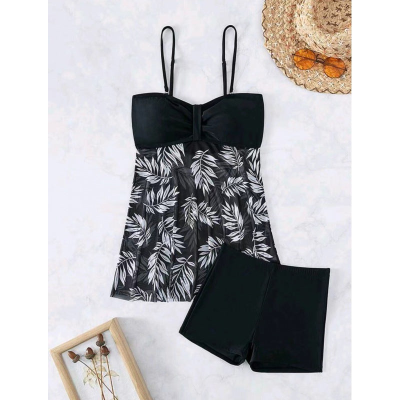 Damen Tankini mit floralem Oberteil und bequemen Shorts Echo Archiv