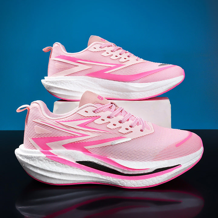 Unisex gepolsterte Straßenlaufschuhe mit rocker-Zwischensohle, energierückführender Dämpfung und atmungsaktivem Mesh-Upper – Tavélo
