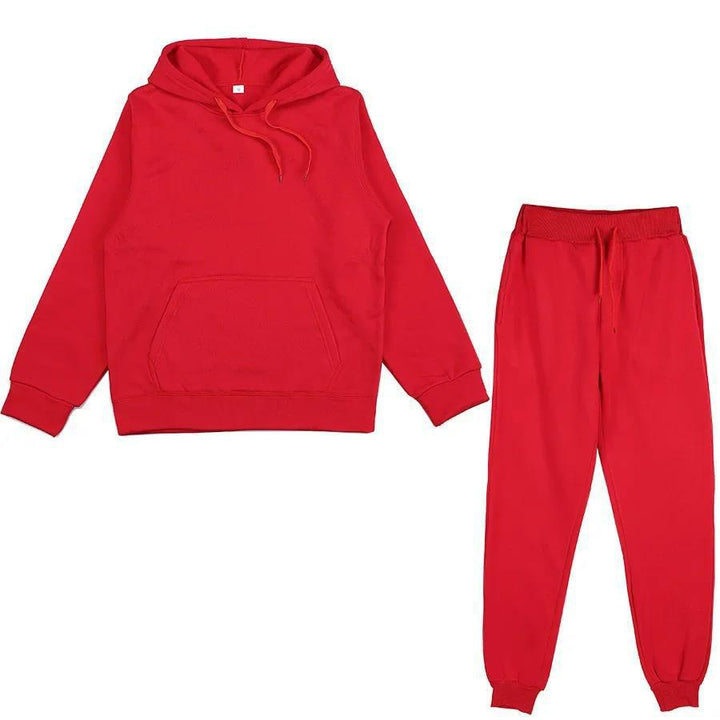 Unisex weiches Lounge-Set mit Oversize-Hoodie, taillenhoher Jogginghose und geripptem Knöchelabschluss Echo Archiv