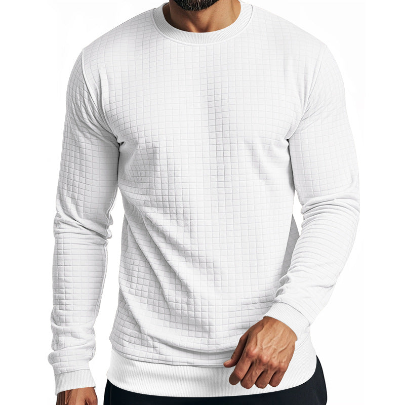 Herren Langarm-Sweatshirt mit strukturiertem Design und elastischem Bund Echoarchiv
