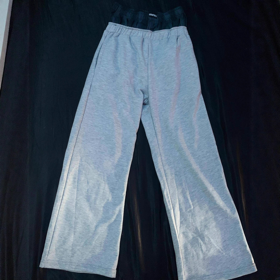 Damen nan lässige Jersey-Loungehose mit elastischem Bund und weitem Bein Echo Archiv