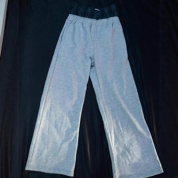 Damen nan lässige Jersey-Loungehose mit elastischem Bund und weitem Bein Echo Archiv