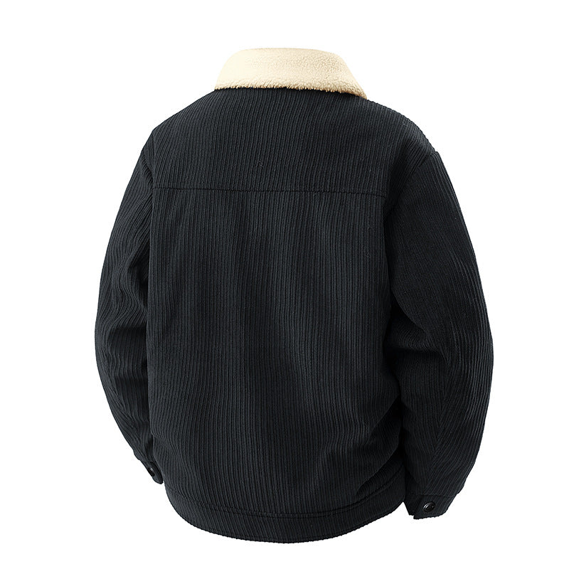 Herren Modische Steppjacke mit Teddyfutter Echo Archiv