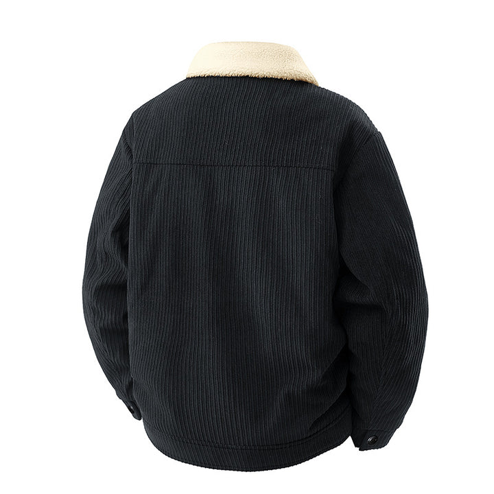 Herren Modische Steppjacke mit Teddyfutter Echo Archiv