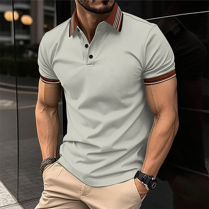 Herren Poloshirt mit modernem Kragendesign Echoarchiv
