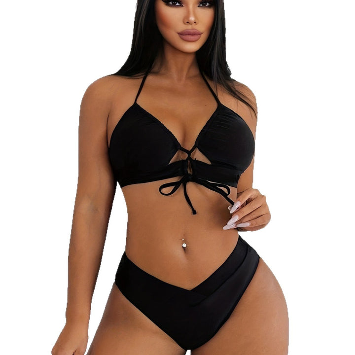 Damen Triangel-Bikini mit verstellbarem Rücken und modischem Cut-Out Echo Archiv