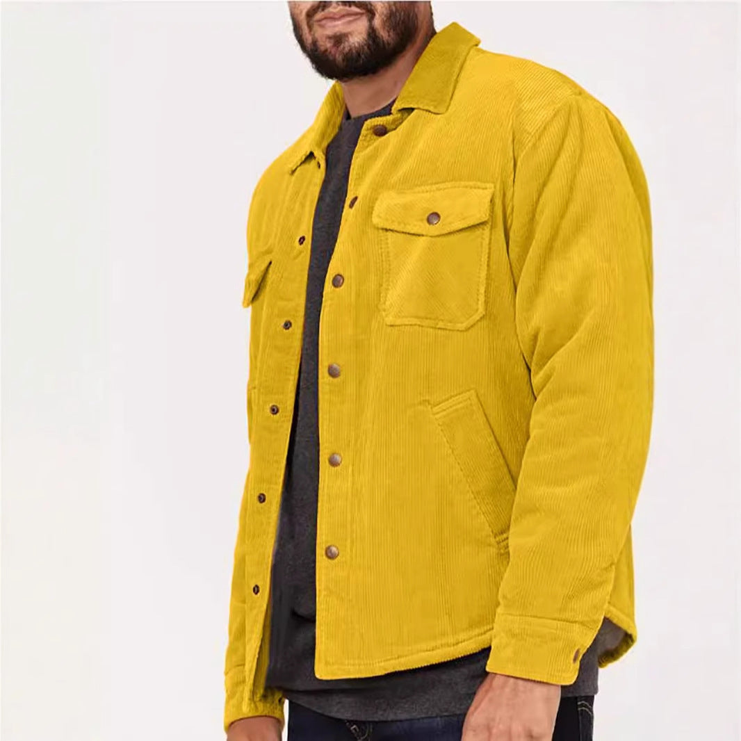 Herren Cordjacke mit praktischen Brusttaschen und weichem Innenfutter Echoarchiv