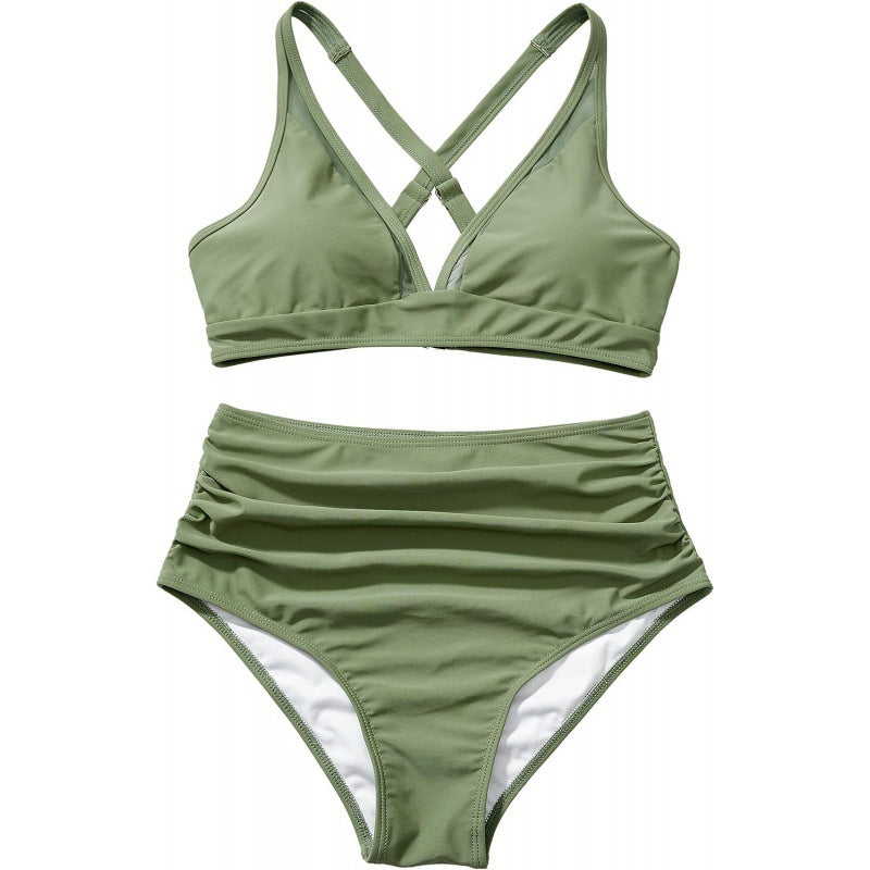 Damen Bikini-Set mit modischem Animalprint und Bicolor-Design Echo Archiv