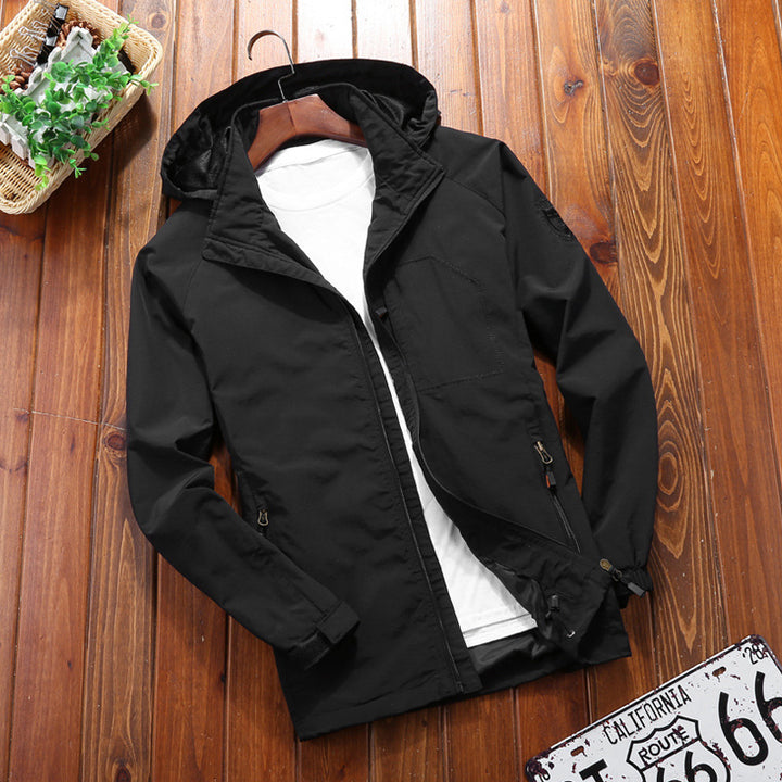 Herren Leichte Outdoorjacke mit Kapuze Echo Archiv