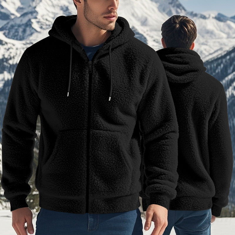 Herren Fleecejacke mit Kapuze Echoarchiv