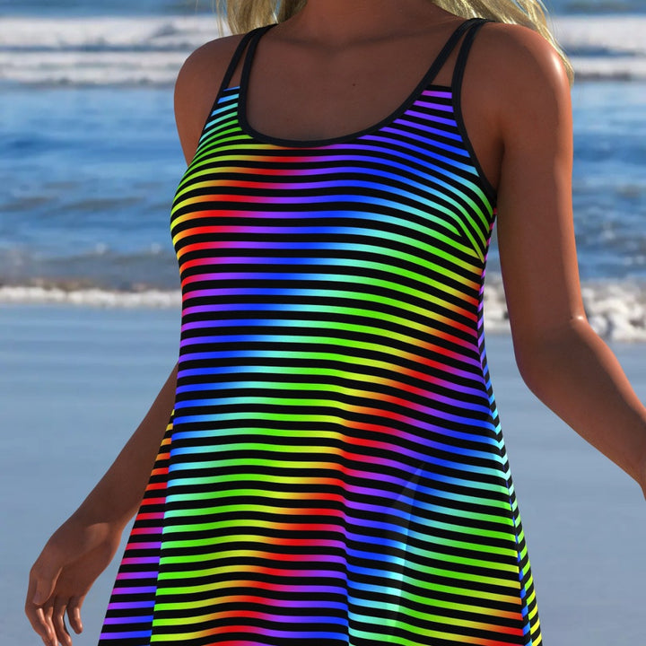 Damen Schwimmanzug mit modischem A-Linien-Schnitt und floralem Design Echo Archiv