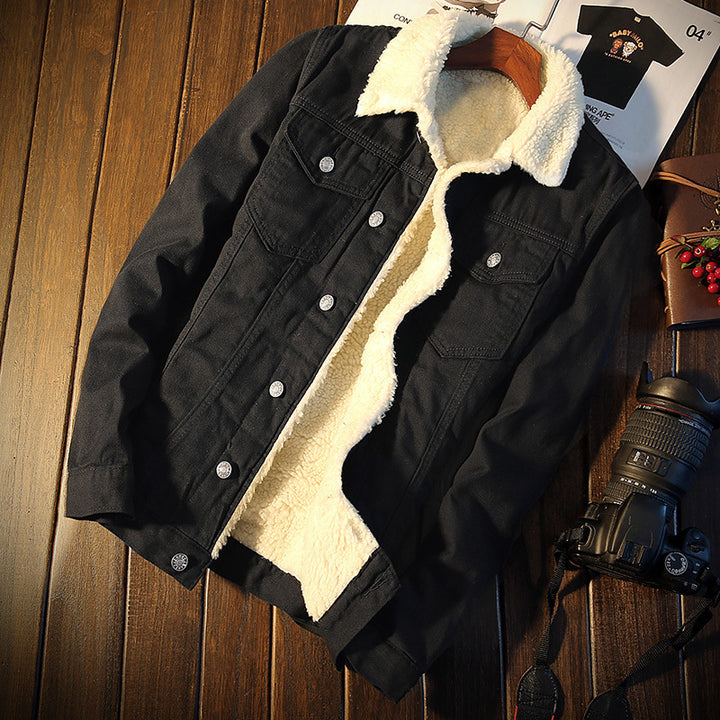 Herren Denimjacke mit Fleece-Futter Echoarchiv
