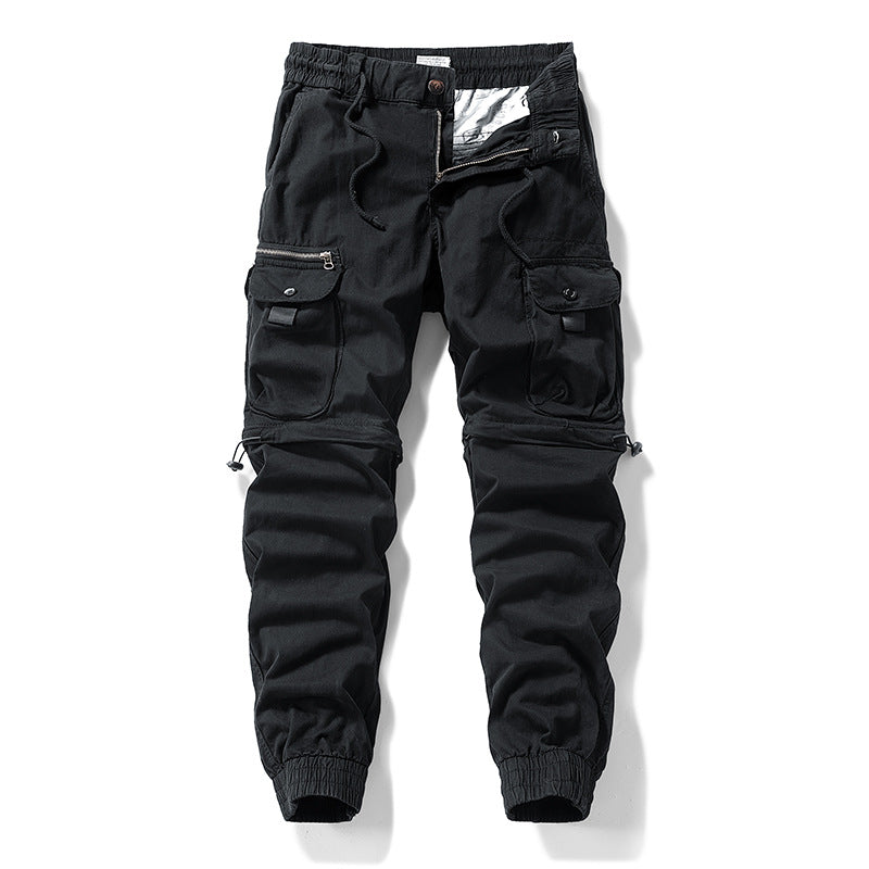 Herren Cargo-Jogginghose im Utility-Stil mit Elastikbund, Kordelzug und Multifachtaschen Echo Archiv