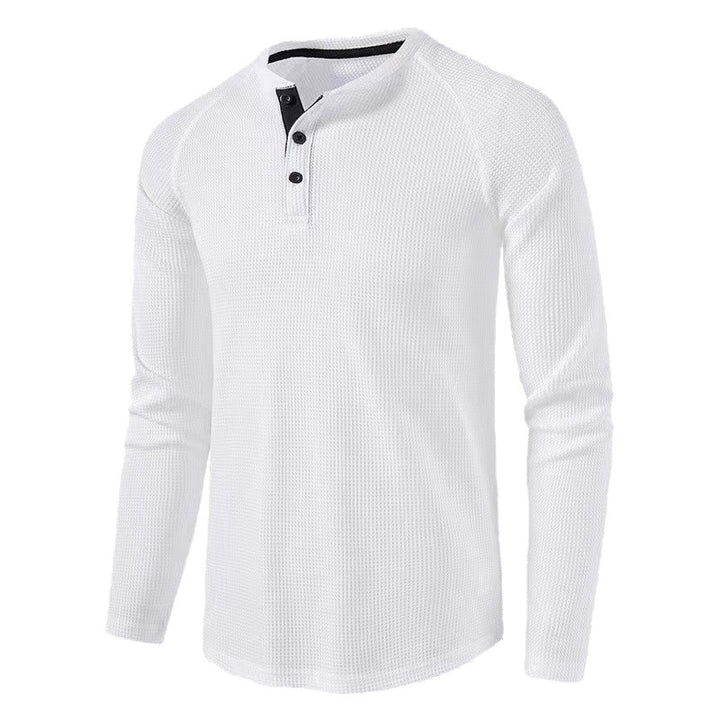 Herren Langarmshirt mit strukturiertem Design Echoarchiv